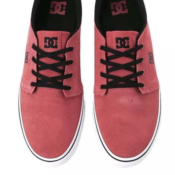 BRAND NEW men DC dc trase suede red skate shoes size US 8 & US 8.5 - Picture 3 of 6